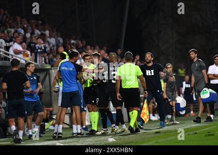 Rijeka, Croatie. 22 août 2024. Le match de qualification de l'UEFA Europa Conference League entre Rijeka (Croatie) et Olimpija Ljubljana (Slovénie) au stade Rujevica, Rijeka, Croatie. (Natasa Kupljenik/SPP) crédit : SPP Sport Press photo. /Alamy Live News Banque D'Images