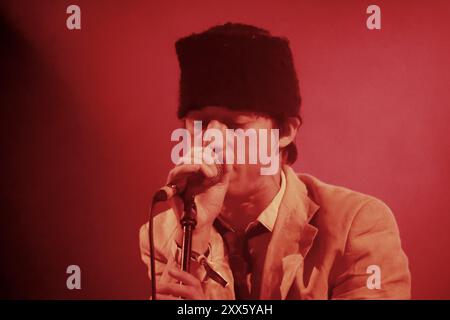 Green Man Festival, Brecon Beacons, pays de Galles, Royaume-Uni. 16 août 2024. FAT White Family au Green Man Festival. Photo : Lias Kaci Saoudi - voix principale. Crédit : Nidpor/Alamy Live News Banque D'Images