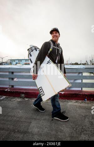 Le concours de surf Big Wave Titans of Mavericks. Banque D'Images