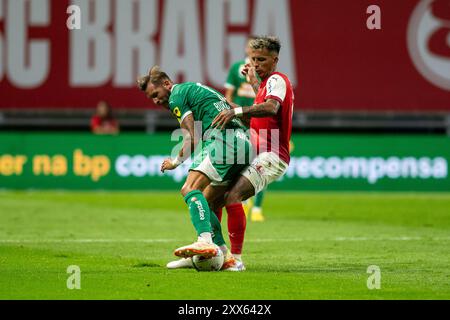 Braga, Portugal. 22 août 2024. Liga Europa : SC Braga vs Rapid Wien - 22/08/2024 crédit : Atlantico Press/Alamy Live News Banque D'Images