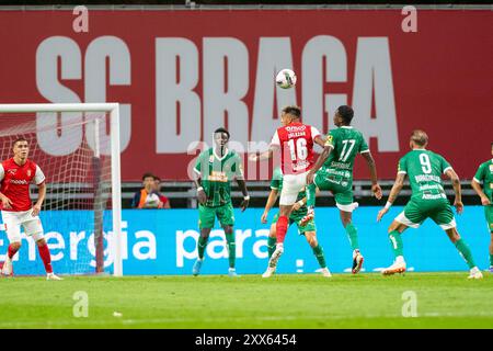 Braga, Portugal. 22 août 2024. Liga Europa : SC Braga vs Rapid Wien - 22/08/2024 crédit : Atlantico Press/Alamy Live News Banque D'Images