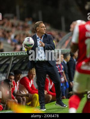 Braga, Portugal. 22 août 2024. Liga Europa : SC Braga vs Rapid Wien - 22/08/2024 crédit : Atlantico Press/Alamy Live News Banque D'Images