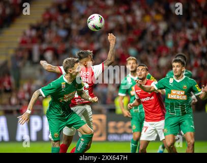 Braga, Portugal. 22 août 2024. Liga Europa : SC Braga vs Rapid Wien - 22/08/2024 crédit : Atlantico Press/Alamy Live News Banque D'Images