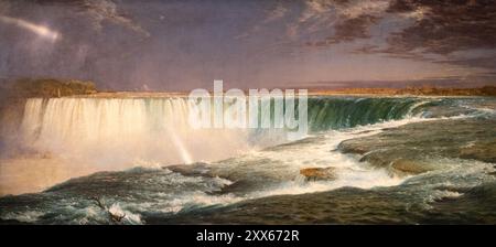Peinture de Frederic Edwin Church appelée Niagara Painted 1857 Banque D'Images