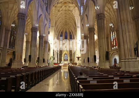 Vue générale de St Patrick, New York Banque D'Images