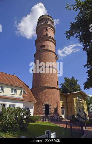 Europe, Allemagne, Schleswig Holstein, mer Baltique, Luebeck-Travemuende, plage, phare, plus ancien phare d'Allemagne de 1539, Europe Banque D'Images