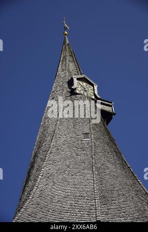 Europe, Allemagne, basse-Saxe, Altes Land près de Hambourg, région métropolitaine de Hambourg, Jork-Estebruegge, église protestante St Martin, construite en 1702, t Banque D'Images