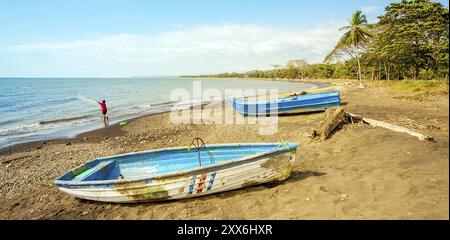 Sur la plage de Playa Herradura Costa Rica Banque D'Images