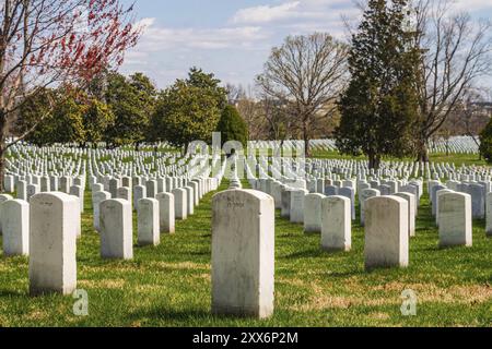 Cimetière national d'Arlington à Washington Banque D'Images