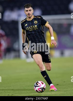 AL SADD SC vs Al ARABI SC -OOREDOO STARS LEAGUE QATAR Rafael Garcia de Al-Sadd SC en action lors du match de Ooredoo Stars League 24/25 entre Al-Sadd SC et Al-Arabi SC au stade Jassim Bin Hamad à Doha, Qatar, le 22 août 2024. DOHA Qatar Copyright : xNOUSHADx Banque D'Images