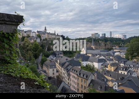 Vue de Luxembourg d'en haut Banque D'Images