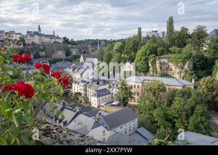 Vue de Luxembourg d'en haut Banque D'Images