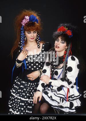 Strawberry Switchblade, à gauche Rose McDowall (à gauche) et Jill Bryson Banque D'Images