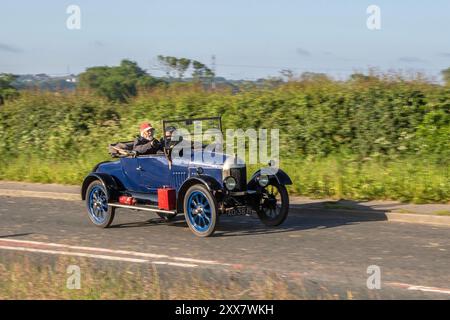 1923 20s Blue Twenties Morris Oxford Petrol car 1465 cc ; Morris Cowley Bullnose Motoring à Bolton, Royaume-Uni Banque D'Images