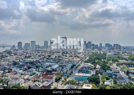 Centre-ville de la Nouvelle-Orléans, Louisiane, en août Banque D'Images