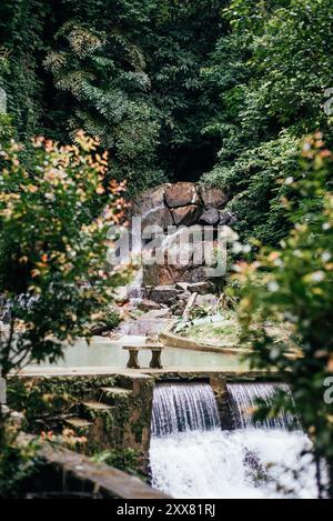 Cascade tropicale de Kathu à Phuket, Thaïlande Banque D'Images