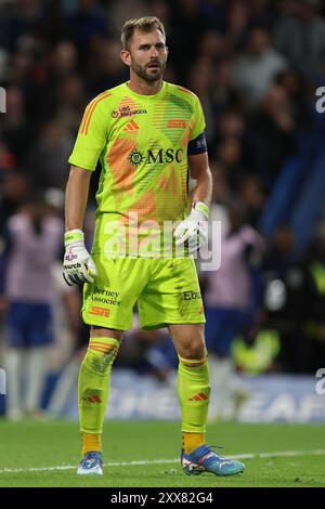 Londres, Royaume-Uni. 22 août 2024. Servette's pendant le match de l'UEFA Europa Conference League à Stamford Bridge, Londres. Le crédit photo devrait se lire : Paul Terry/Sportimage crédit : Sportimage Ltd/Alamy Live News Banque D'Images