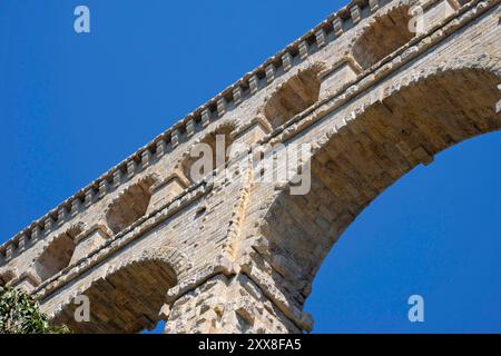 France, Bouches du Rhône, Ventabren, canal de Marseille, aqueduc de Roquefavour Banque D'Images