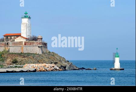 France, Pyrénées-Orientales, Port Vendres, Fort Fanal Banque D'Images