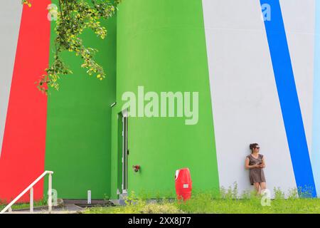 France, Puy de Dôme, banlieue de Clermont Ferrand, Aubière, résidence universitaire de Cézeaux, Crous Banque D'Images
