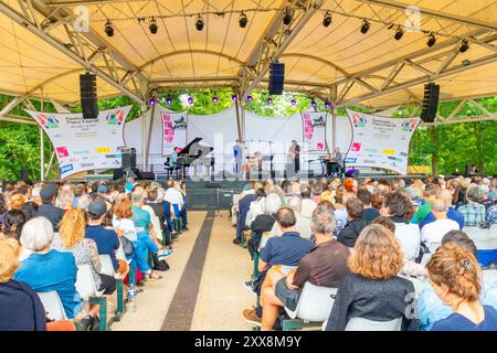 France, Paris, bois de Vincennes, Parc Floral, Paris Jazz Festival Banque D'Images