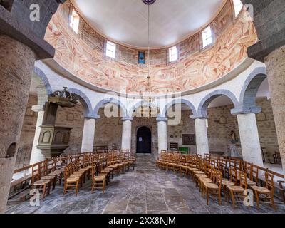 France, Corrèze, Saint Bonnet la Riviere, inspiré par la rotonde de l'église Saint-Sépulcre Banque D'Images