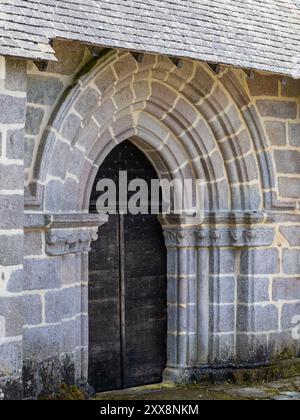 France, Corrèze, Chavanac, église Nativite de Saint Jean Baptiste, Parc naturel régional de Millevaches en Limousin, Parc naturel régional de Millevaches en Limousin Banque D'Images