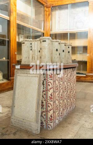 France, Hérault, Montpellier, centre historique, hôtel de Varennes et musée du Vieux Montpellier, maquette de la prison de la Bastille Banque D'Images