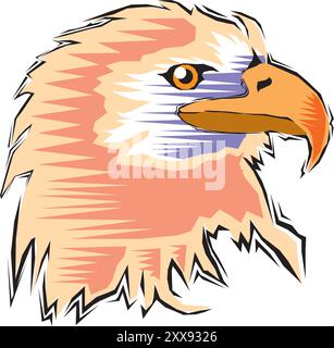 Eagle Head Eagle logo Symbol - Gaming logo Element élégant pour la marque - Eagle Abstract Symbols Pro Vector Illustration de Vecteur