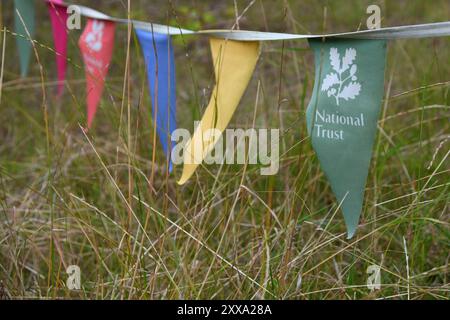 Banderole du National Trust Banque D'Images