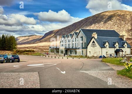 Élévation avant de l'hôtel Kingshouse, Glencoe, Ballachulish, Écosse Banque D'Images