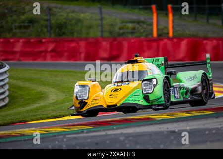 Francorchamps, Belgique, 23 août 2024,#43 concours Inter Europol (Pol) - Oreca 07/Gibson (LMP2) - Sebastian Alvarez (Mex) Vladislav Lomko (Fra) Tom Dillmann (Fra) lors de la quatrième manche de la Michelin le Mans Cup 2024 au circuit de Spa-Francorchamps (Belgique), le 23 août 2024 - photo Kristof Vermeulen Photography - Credit Kristof Vermeulen Live News Banque D'Images