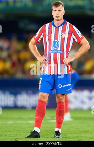 Alexander Sorloth de l'Atletico de Madrid regarde lors du match de la Liga entre Villarreal CF et Club Atletico de Madrid à l'Estadio de la Ceramica in Banque D'Images