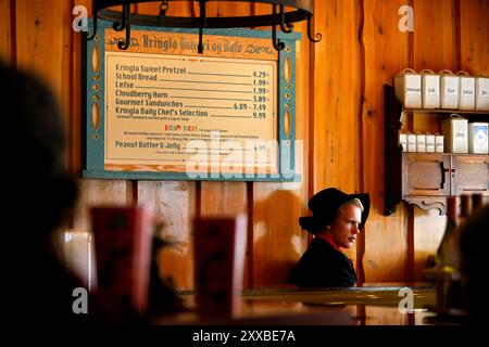 Orlando, Floride, États-Unis, 20090325 : Disney EPCOT Center à Orlando. Cuisine norvégienne servie par le personnel norvégien au pavillon norvégien. Photo : Orjan F. Ellingvag/ Dagbladet/ Corbis Banque D'Images