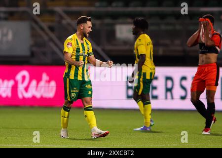 Den Haag, pays-Bas. 23 août 2024. DEN HAAG, PAYS-BAS - 23 AOÛT : lors du match néerlandais Keuken Kampioen Divisie entre ADO Den Haag et FC Volendam au stade Bingoal le 23 août 2024 à Den Haag, pays-Bas. (Photo de Hans van der Valk/Orange Pictures) crédit : Orange pics BV/Alamy Live News Banque D'Images