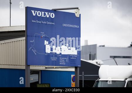 Volvo Group Trucks Operations, Umeå, Suède. Volvo Group Trucks Operations, Umeå est la plus grande unité de production du groupe Volvo pour les cabines de camion pour les poids lourds Volvo ; FH, FH16, FM et FMX. Banque D'Images