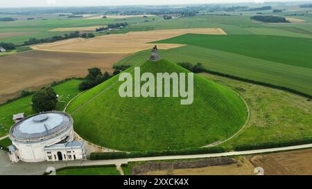 Drone photo champ de bataille de Waterloo Belgique europe Banque D'Images