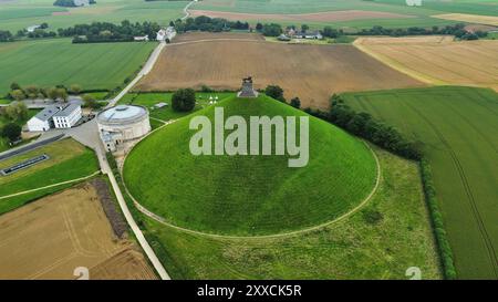 Drone photo champ de bataille de Waterloo Belgique europe Banque D'Images
