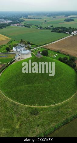 Drone photo champ de bataille de Waterloo Belgique europe Banque D'Images