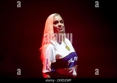 Reading, Berkshire, United Kingdom. 23rd August 2024. Jorja Smith performs at Reading Festival,. Cristina Massei/Alamy Live News Stock Photo