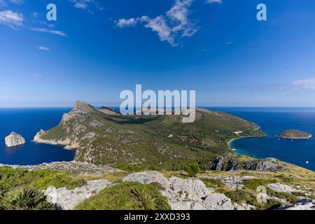 Cap de Formentor est l'extrémité orientale de la péninsule de Formentor sur Majorque Banque D'Images