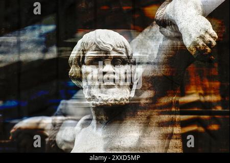 Figure d'un crucifié à la basilique Saint-Lambert à Duesseldorf Banque D'Images