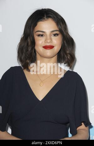 Selena Gomez lors du WE Day California 2018 qui s'est tenu au Forum à Inglewood, États-Unis, le 19 avril 2018 Banque D'Images