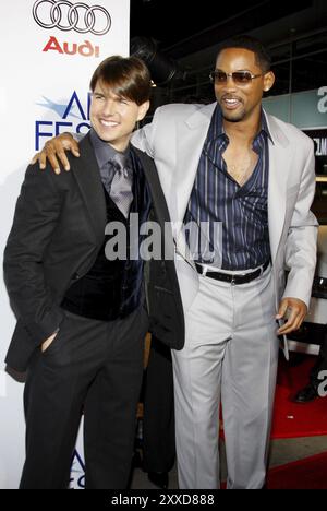 Tom Cruise et Will Smith au Gala de la soirée d'ouverture de l'AFI Fest première de Lions for Lambs au ArcLight Theater à Hollywood, Californie, United Banque D'Images