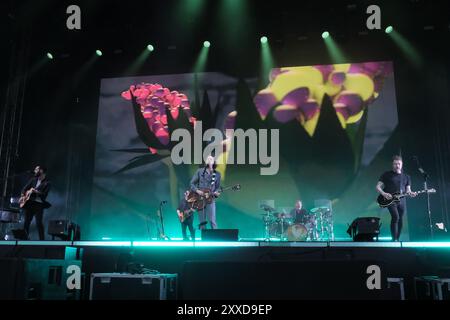 Southsea, Hampshire, Royaume-Uni. 23 août 2024. Snow Patrol se produisant sur scène au Victorious Festival à Southsea, Royaume-Uni, crédit : Dawn Fletcher-Park/Alamy Live News Banque D'Images