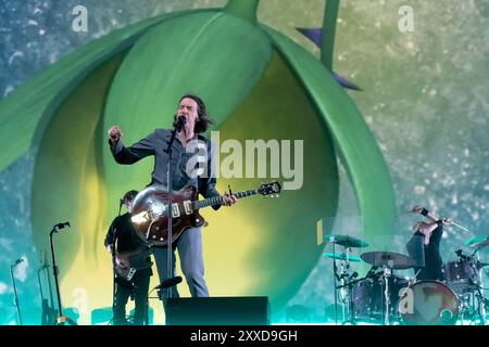 Southsea, Hampshire, Royaume-Uni. 23 août 2024. Snow Patrol se produisant sur scène au Victorious Festival à Southsea, Royaume-Uni, crédit : Dawn Fletcher-Park/Alamy Live News Banque D'Images