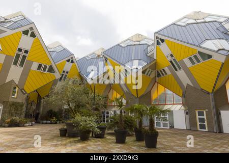 Maisons Cube, Rotterdam, Pays-Bas Banque D'Images