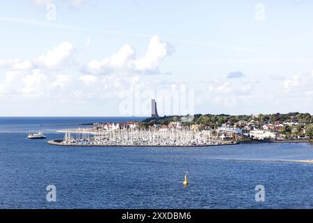 Port de plaisance de Laboe sur le fjord de Kiel, Schleswig-Holstein, Allemagne, Europe Banque D'Images