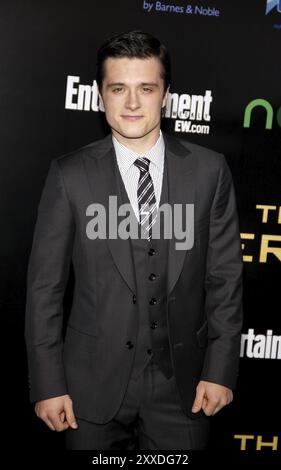 Josh Hutcherson lors de la première de The Hunger Games à Los Angeles au Nokia Theatre L.A. Live à Los Angeles le 12 mars 2012. Crédit : Lumeim Banque D'Images