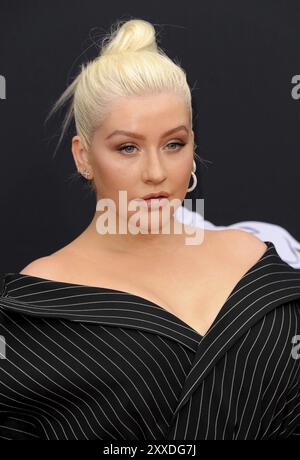 Christina Aguilera aux Billboard Music Awards 2018 qui se sont tenus au MGM Grand Garden Arena de Las Vegas, États-Unis, le 20 mai 2018 Banque D'Images